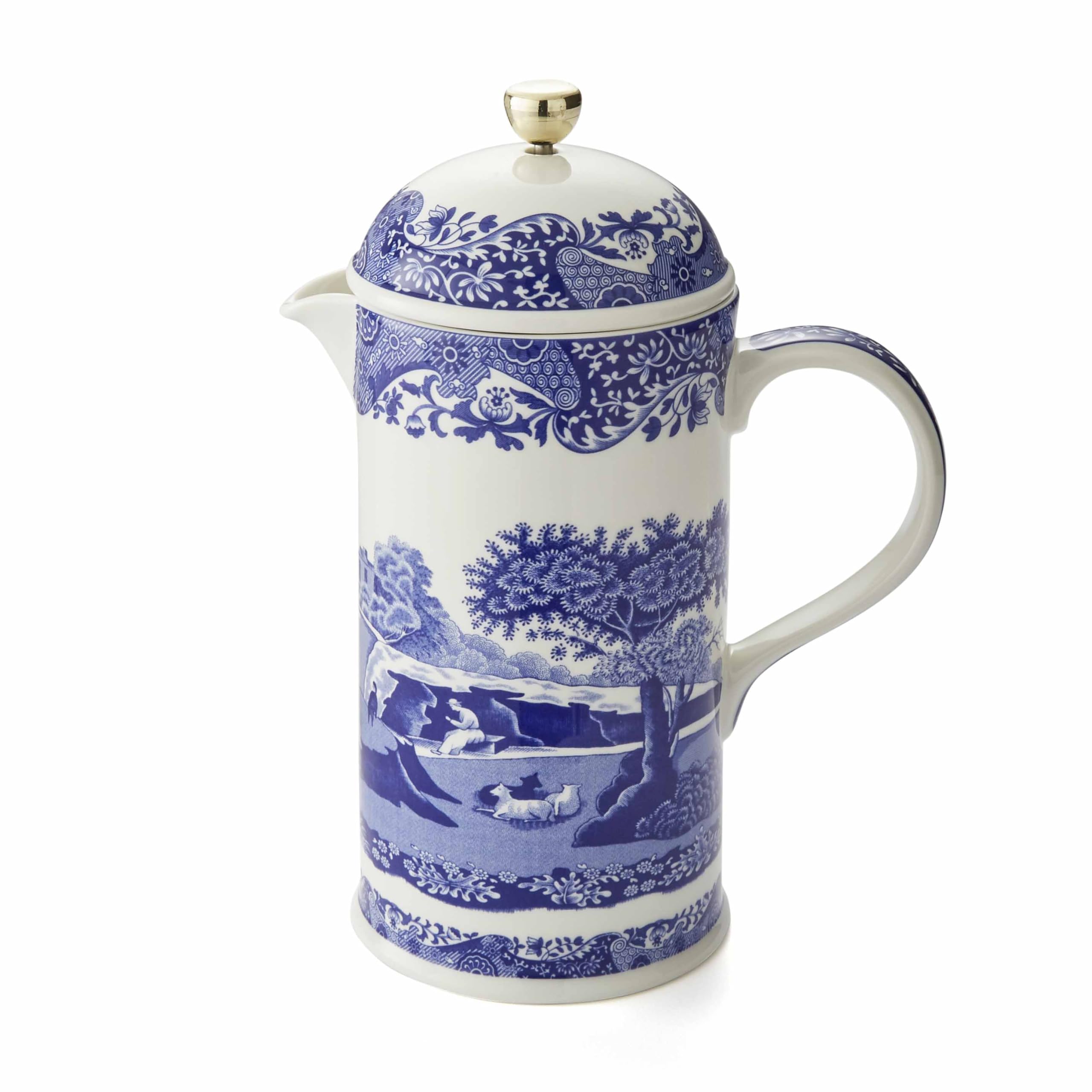 Amazon.com: Spode Blue Italian French Press | 28-Ounce Capacity
